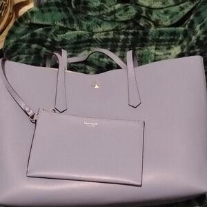 Kate Spade Lavender Tote Bag with Pouch